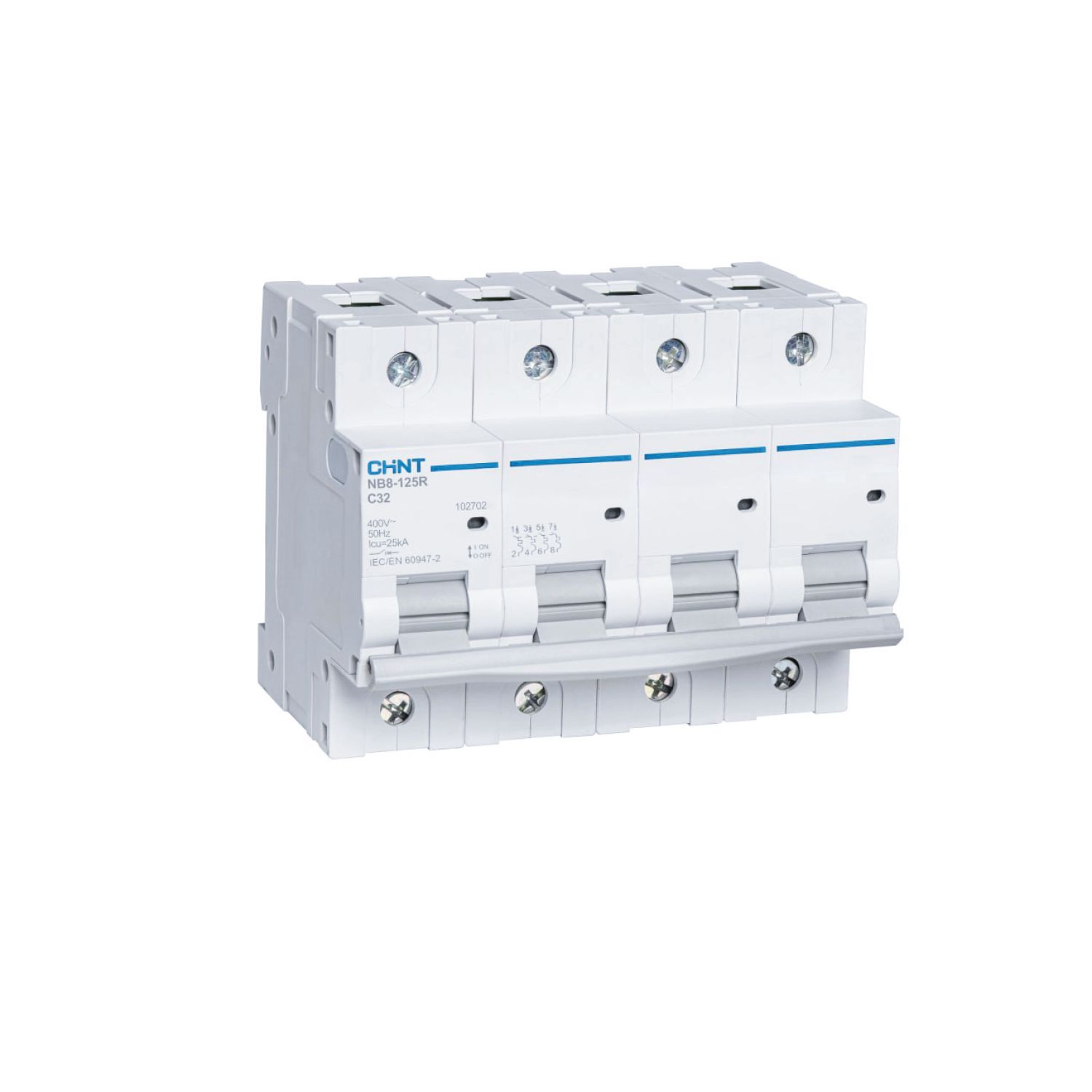 Авт. выкл. NB8-125R 3P+N 100А 20кА хар-ка B