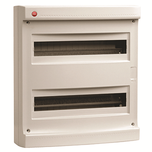 Щиток настен.без двер.36мод.,IP40,сер.,с усил. клем.блок.2х87312