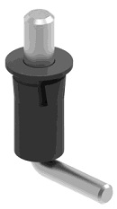 Петля 300-4V2 скрытая полиамидная с пружиной H=27,7, хвостовик 19,5, Д=6мм 110° без ответной части