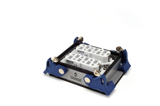 EB-M-612-PM-44-IP65 Розетка низкая, 4-фиксатора, для панели, 12 полюсов, 35A