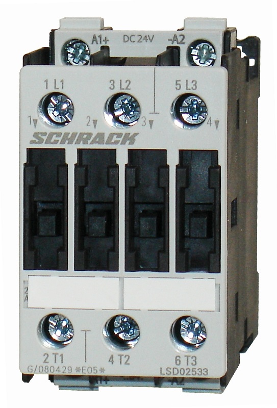 LSD0 Контактор 025А/11кВт,230В АС3,50/60Гц без блок контактов, размер 0