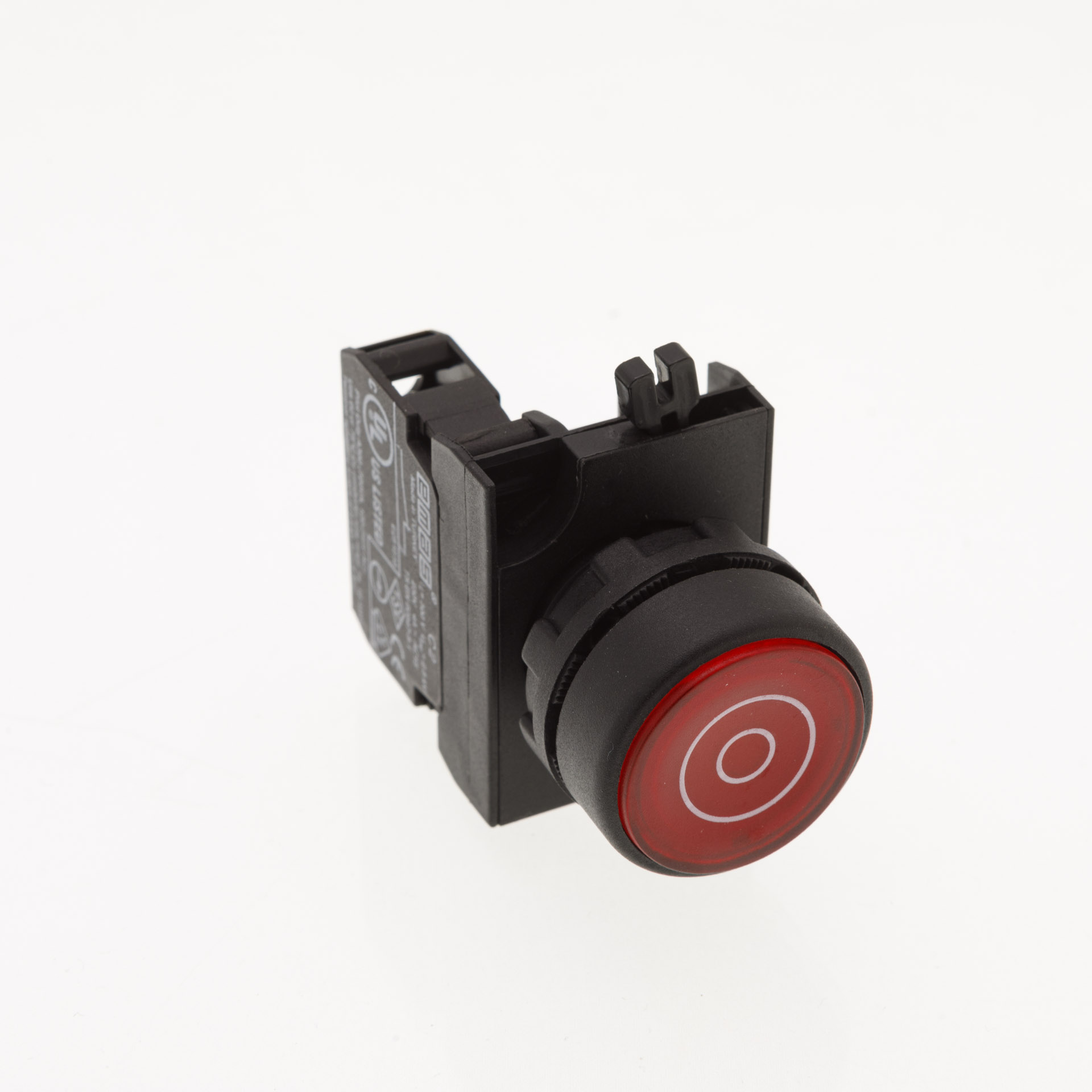 CP-F -R-(CA-C2)-IP65 Кнопка круглая красная пластиковая с фиксацией 1НЗ