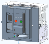 MO1S ETU600 LSI 3P 55kA  630A, Воздушный АВ, стационарный, МП, выводы горизонтальные