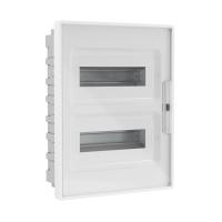 Щиток 24 мод встраиваемый для полых стен FRAME, белый, с прозрачной  дверцей, с 4 шинами PEN (2шт на