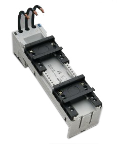 Шинный адаптер EСC 32A(54х200) для системы шин 60мм, 2 держателя с дин-рейкой 3 модуля