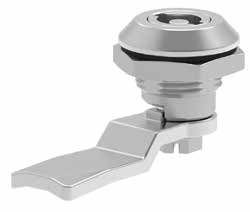 Замок 201 М-22 на четверть поворота, черное напыление, личинка DB 3мм, IP65, без ригеля