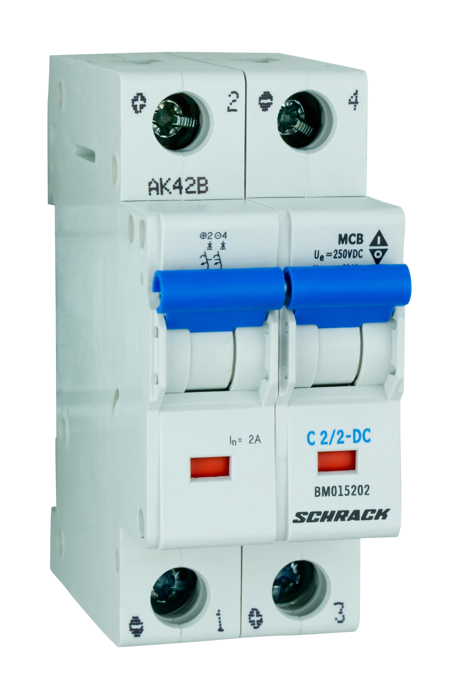 BM DC 10кА 2p C 02A Автоматический выключатель