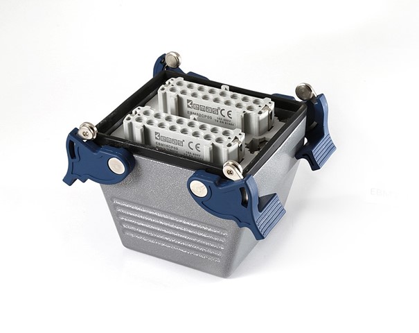 EB-M- 32-PU-34-IP65 Розетка переносная металлическая 32 вывода 16А верхний ввод 4 фиксатора