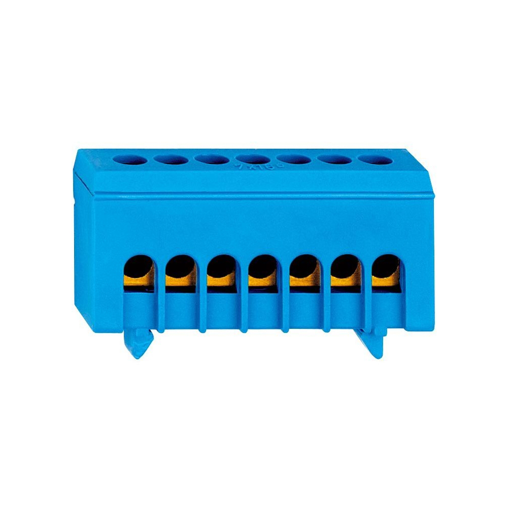 Клемма нейтрали,  7 отверстий 10/16мм, изолированная, s