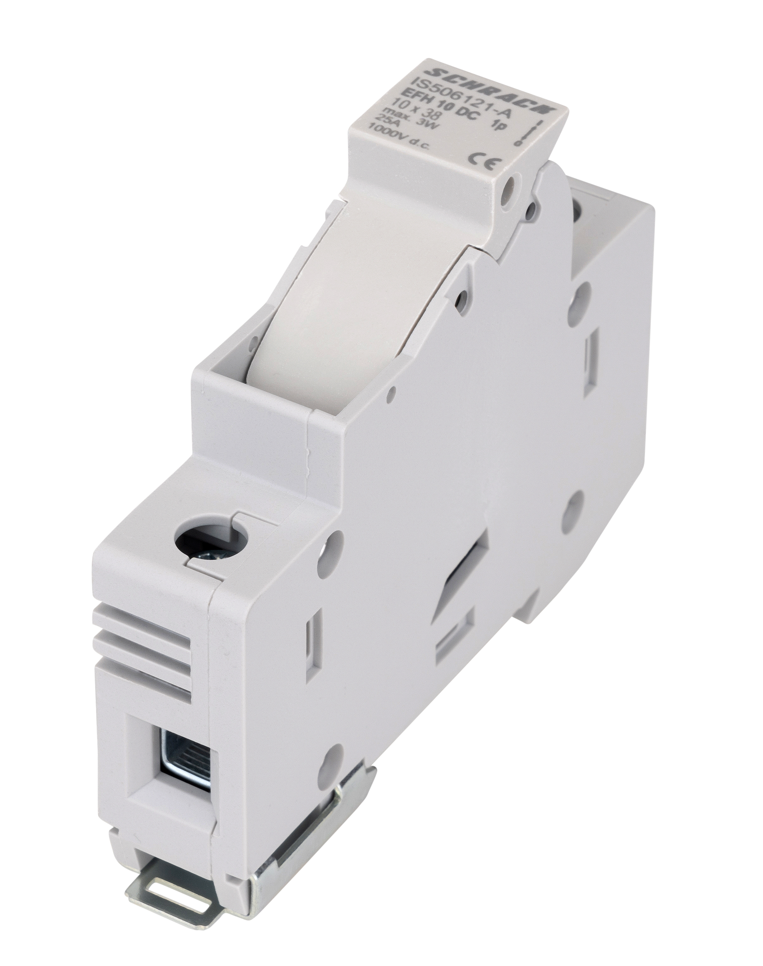 Держатель цилиндрической плавкой вставки фотогальванической 10x38, 1p 20А 1000VDC