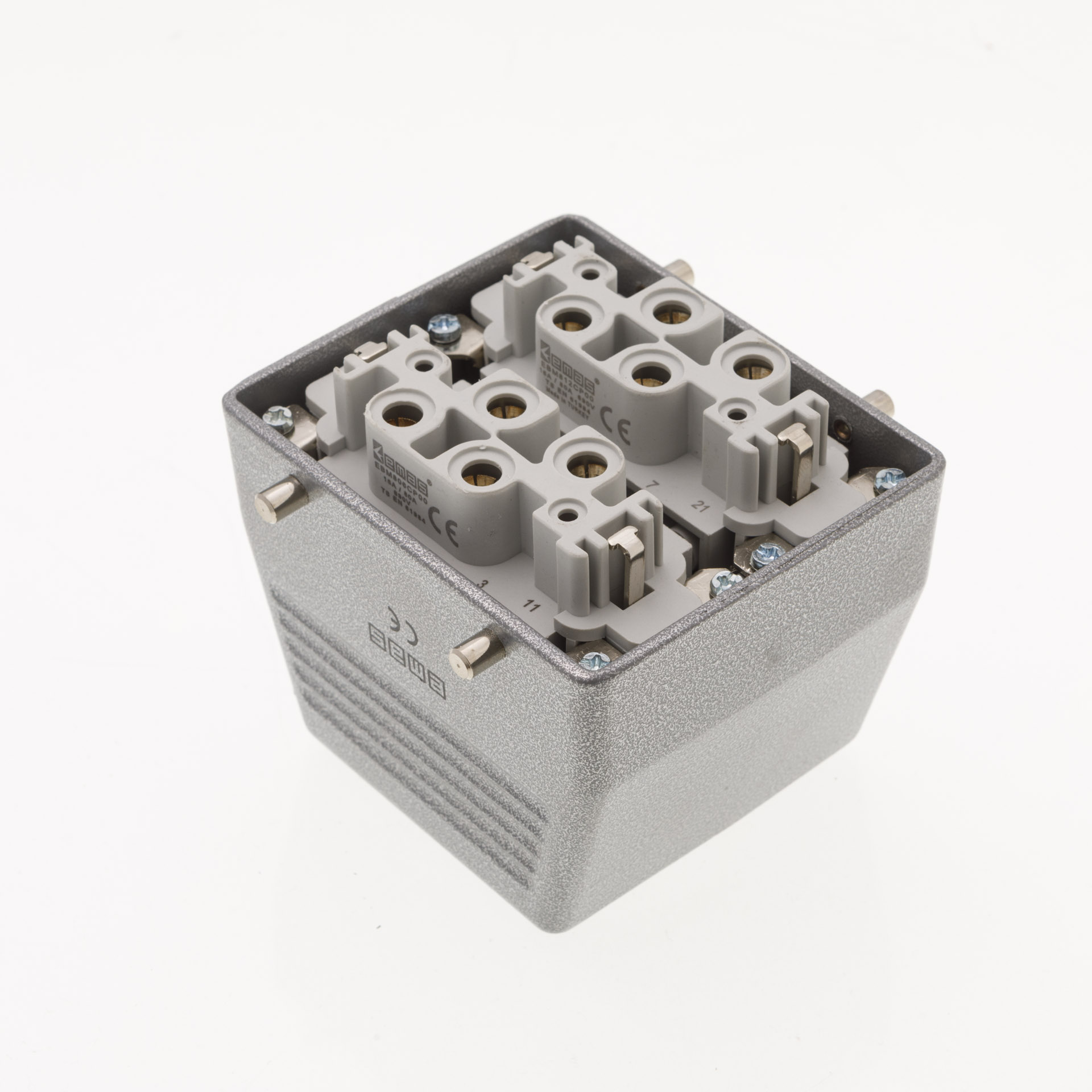 EB-M-812-PU-30-IP65 Розетка, верхнийй ввод, 12 полюсов, 2*(4*80А+2*16A)