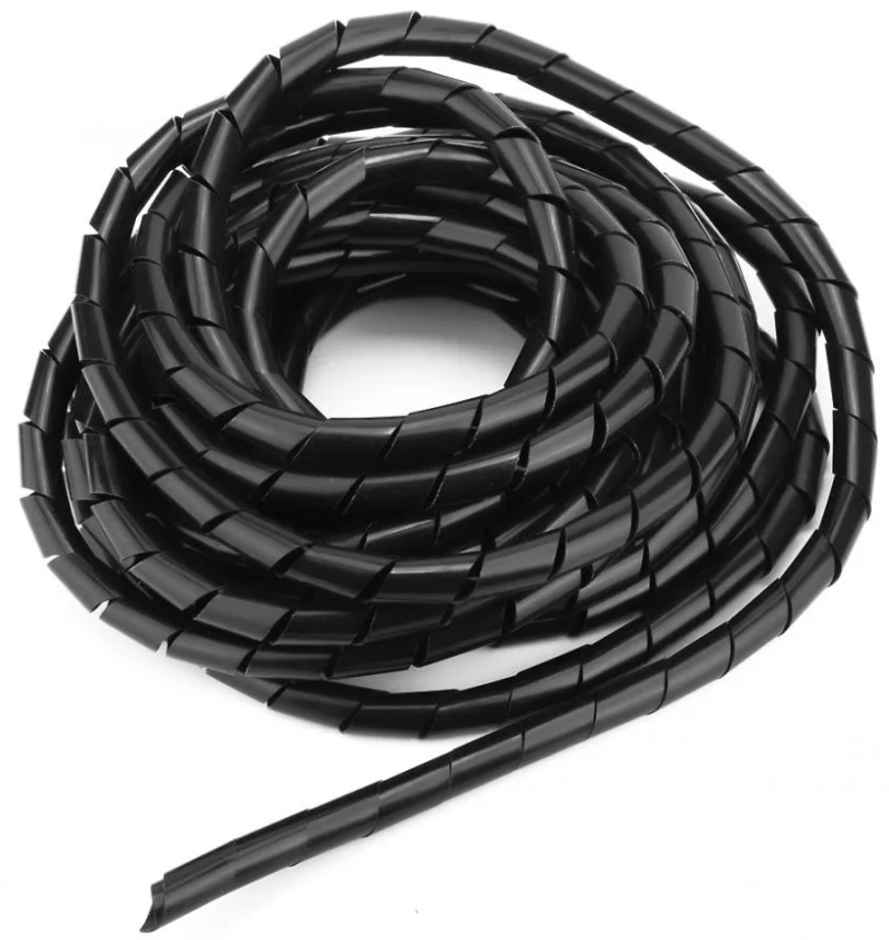 Лента спиральная монтажная пластиковая ЛСМ-12 черный (10м/упак.) [ст.арт.9907716]                                                                     