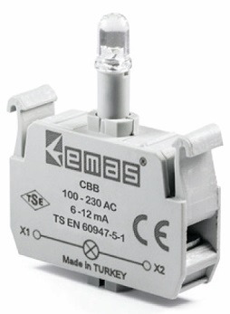 LED230-W Светодиод белый 100-230В AC к серии CM/CP