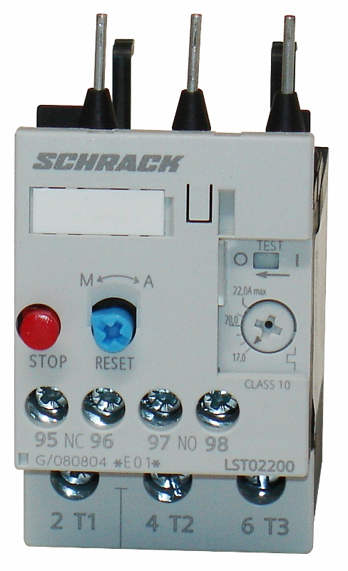 LST0 Термореле 22,0А/11,0кВт (17,00-22,00А) размер 0