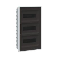 Щиток 36 мод встраиваемый для полых стен FRAME, белый, с тонированной  дверцей, с 4 шинами PEN (2шт