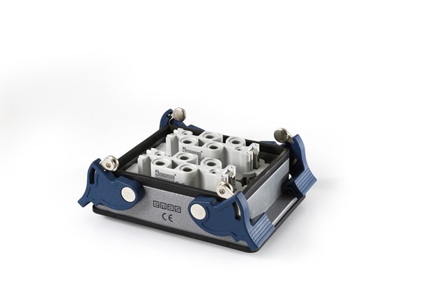 EB-M-812-PM-44-IP65 Розетка стационарная встраиваемая металлическая 12 выводов 2x(4х80А)+2x(2х16A)