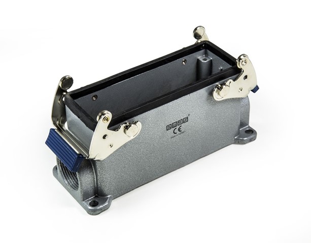 EB-M- 24-GD-27 Корпус пустой стационарный на плоскость металлический 24 вывода два боковых ввода 4 металл