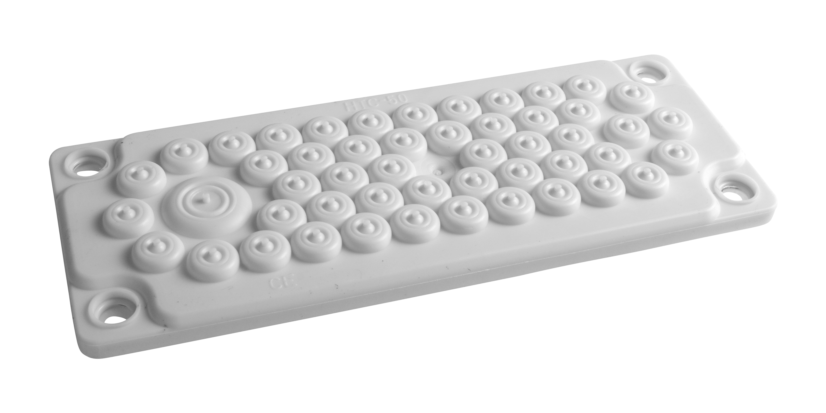 Панель кабельного ввода 216x84 WSTVBF-50(49x7-13, 1x15-25мм) IP65, RAL7035 (SCHRACK), s