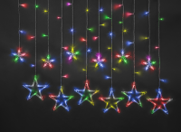 Гирлянда Navigator 93 678 NGF-D025-01 (бахрома звезды RGBY 138 2.5*1м IP20)