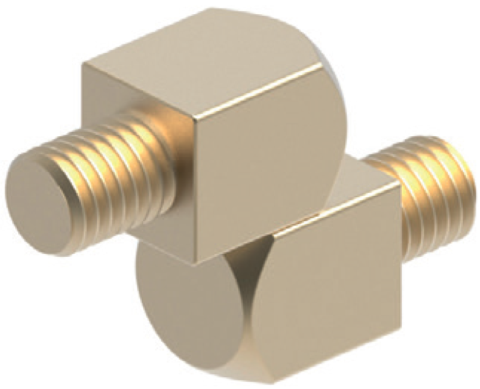 Петля 358 боковая наружная 12мм, латунь