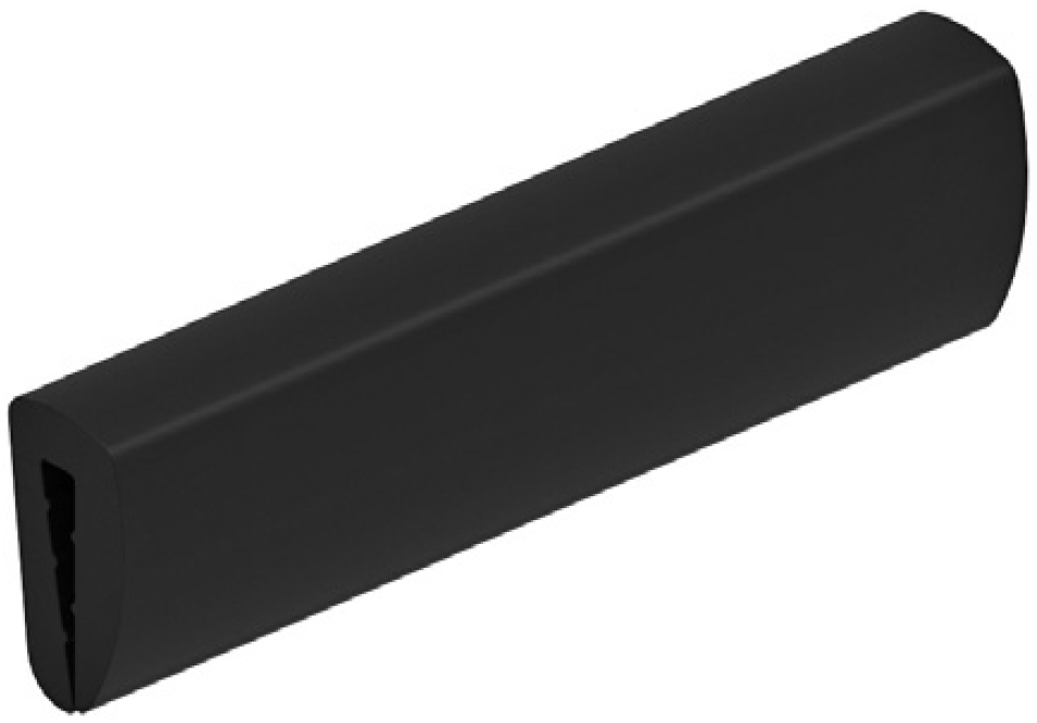 Уплотнитель по краю для металла, толщина 1-1,5мм (Кратно 100м.)