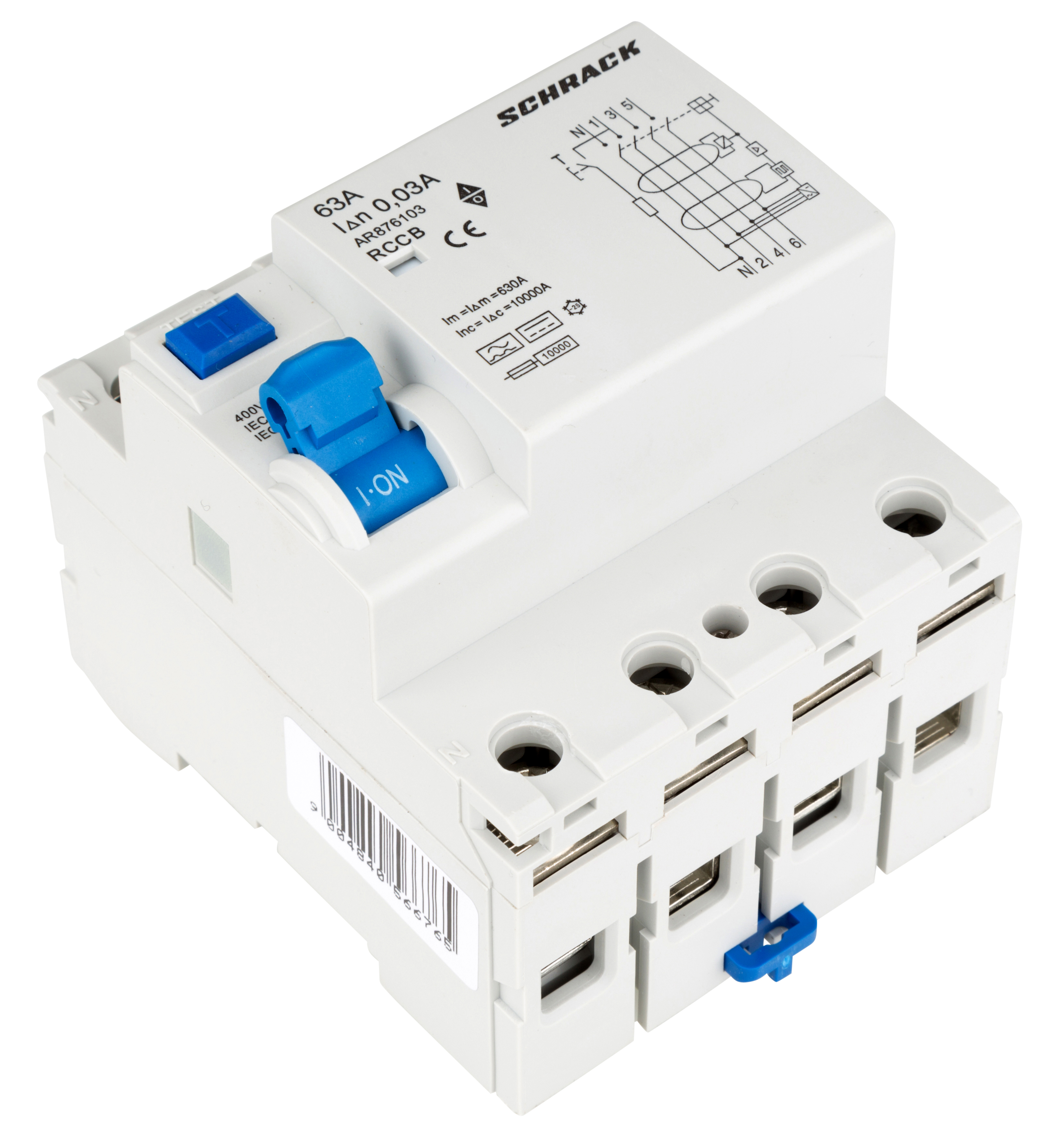 AR 10кА 4P 63A/ 30mA УЗО тип B