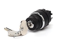 B-AA30-IP50 Головка переключателя пластиковый с ключем на 3 положения (2-0-1) 60° с фиксацией, извлечение 0