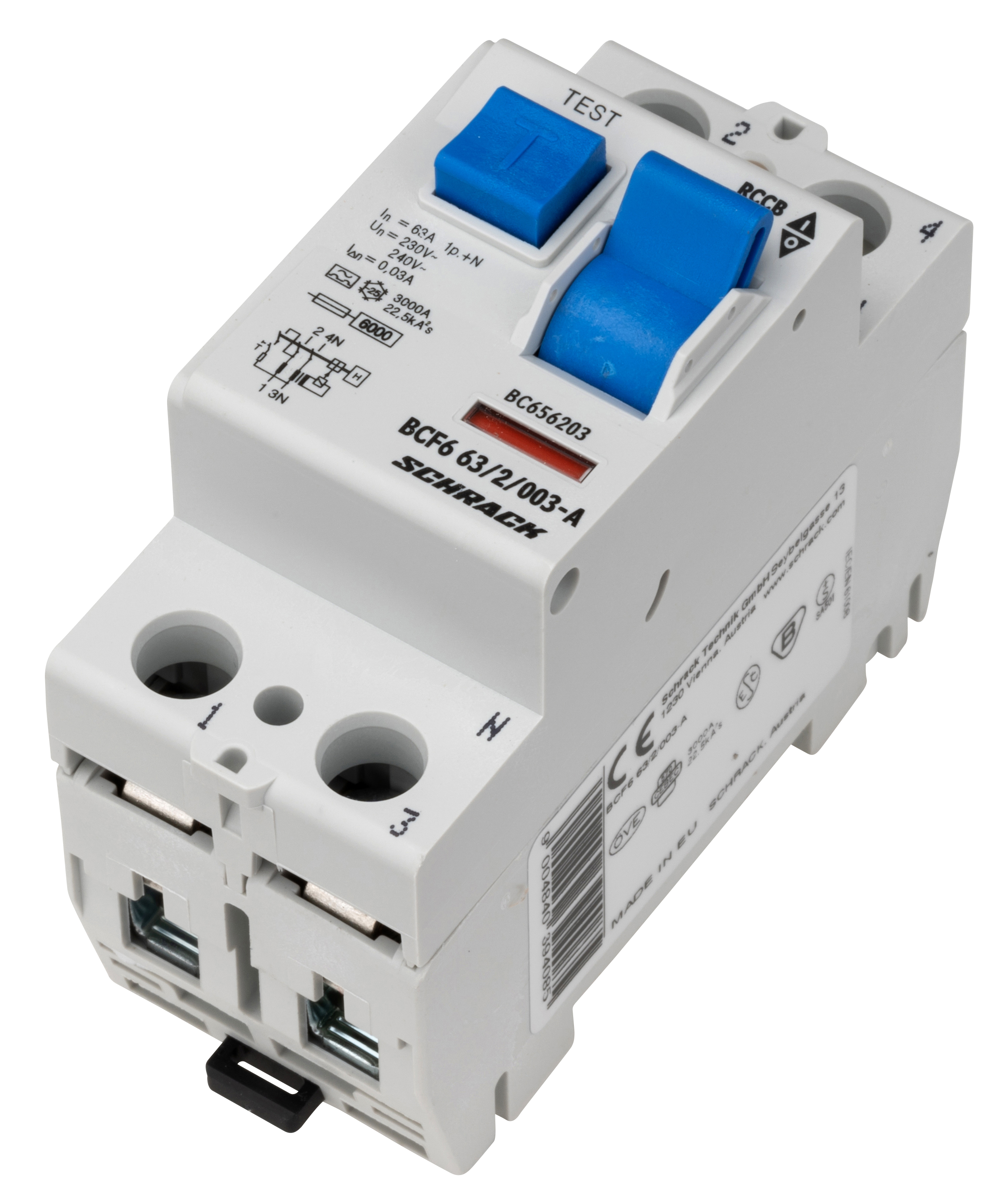 BC  6kA 2p  63A/ 30mA УЗО тип A                                                                     