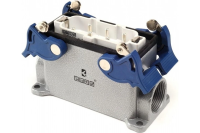 EB-M- 06-FD-12-IP65 Вилка стационарная на плоскость металлическая 6 выводов 16А один боковой ввод 2ф