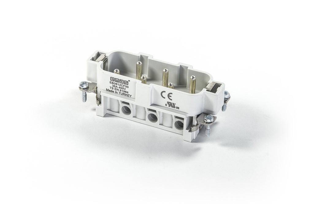 EB- 12-CF-00 Штепсель 12 выводов 35А для разъемов EBM (папа)