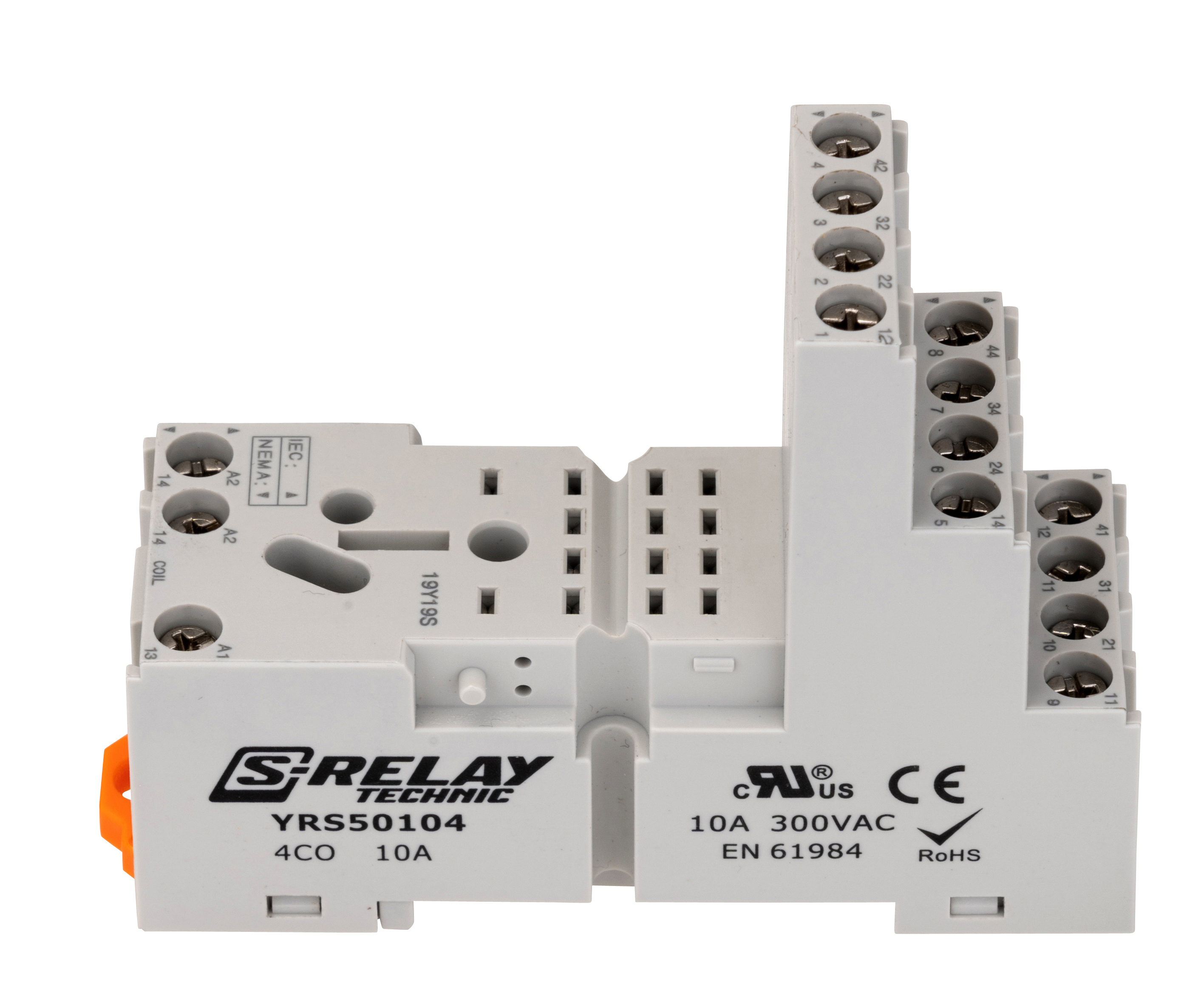 S-Relay RS,RS5,PT5 гнездо, логическая схема 4полюса, s