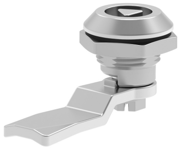 Замок 201 М-22 на четверть поворота, черное напыление, личинка T 8мм, IP65, без ригеля