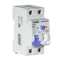 FMO-EL-1P+N 25A 30mA 6kA тип AC, х-ка B, 2M Диф. автомат