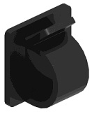 Держатель для ключа пластиковый на самоклеющемся основании