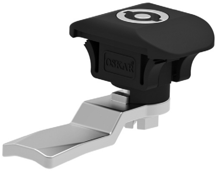 Замок-клипса 257 на четверть поворота, полиамид, личинка DB 5мм, IP54, ригель СМ02 H=24 L=48