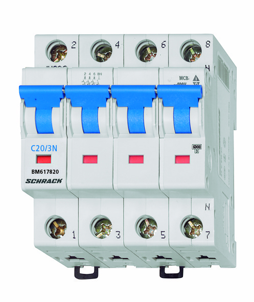 BM  6кА 3p+N C 20A Автоматический выключатель
