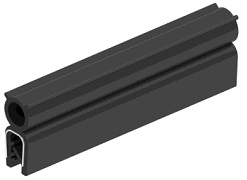 Уплотнитель торцевой с металлокордом EPDM 22,5(11+11,5)х11,5мм, для металла 1,0-2,5мм (Кратно 100м.)