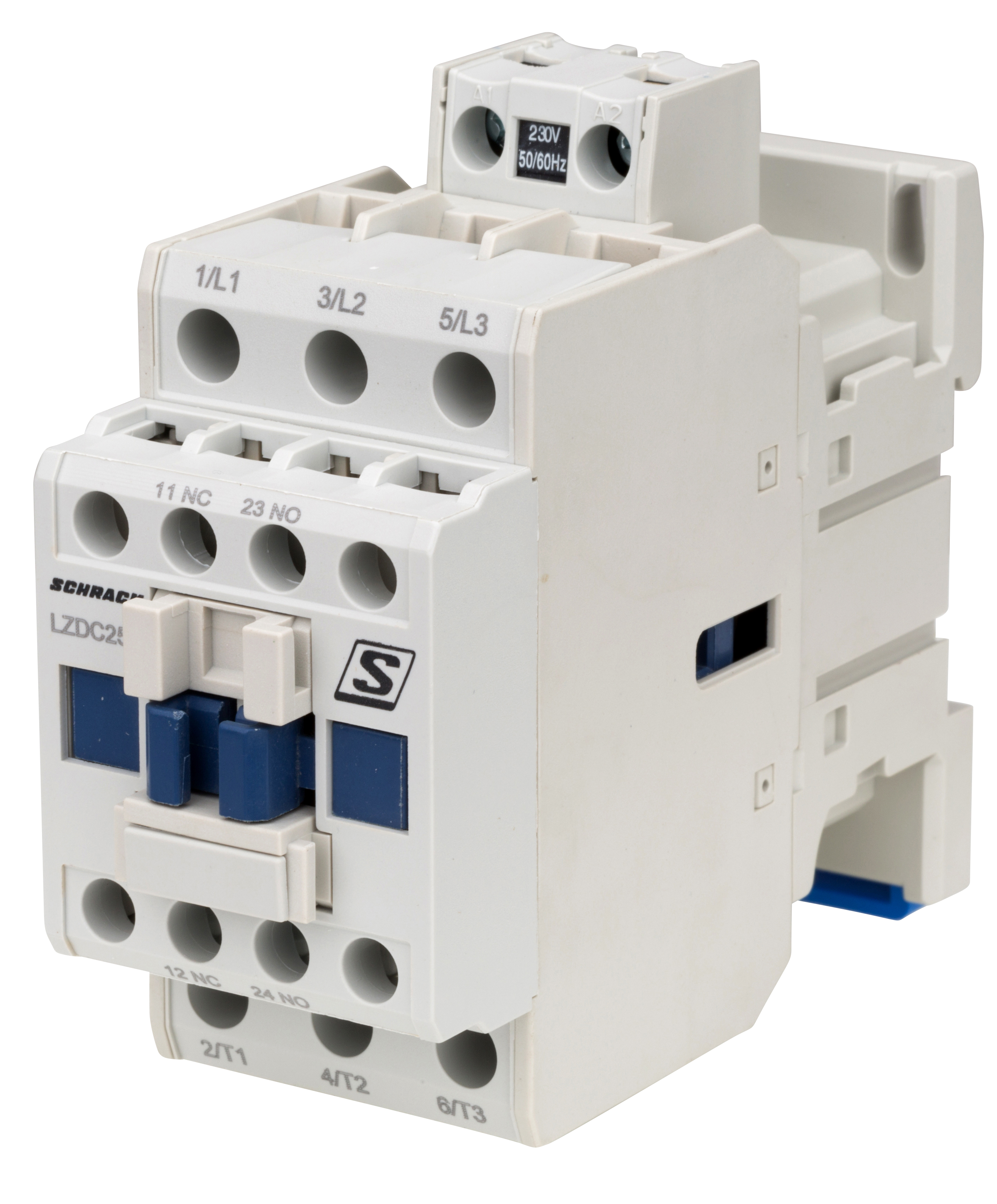 LZD Контактор CUBICO  Classic 025А/11кВт АС3 380В, 230В 50/60Гц 1НО+1НЗ контакт