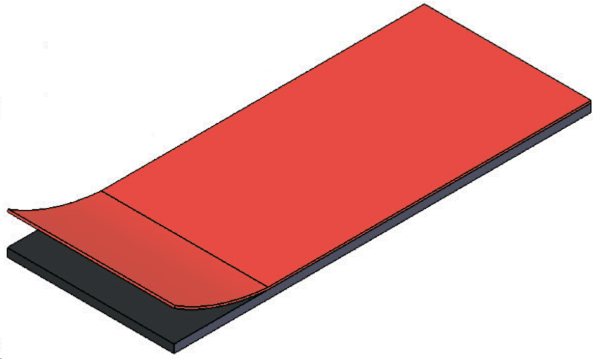 Уплотнитель плоский с двухсторонней клеевой основой EPDM  1х20мм (Кратно 50м.)