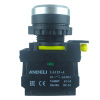 LA115 Кнопка белая пластиковая 1НО+LED 230V AC, без фиксации IP65
