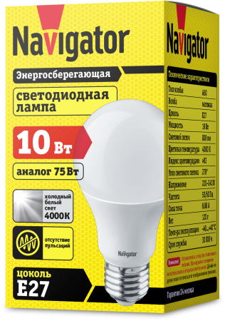 Лампа Navigator 94 388 NLL-A60-10-230-4K-E27