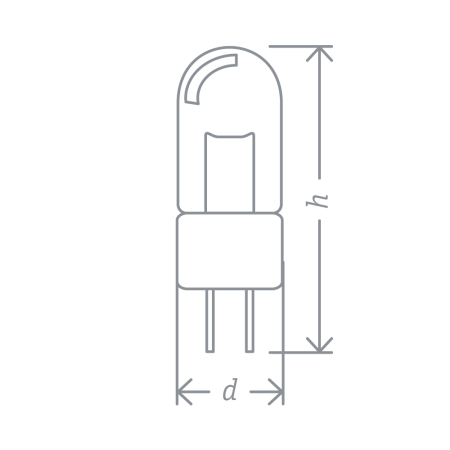 Лампа галогенная  JC 20W clear G4 12V 2000h Navigator 94 210. Код ОКРБ 007-2012: 27.40.12