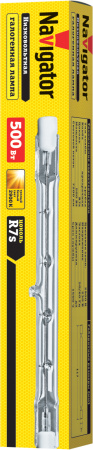 Лампа галог.  Navigator 94 221 NH J117mm  500W R7s 230V 2000h. Код ОКРБ 007-2012: 27.40.12