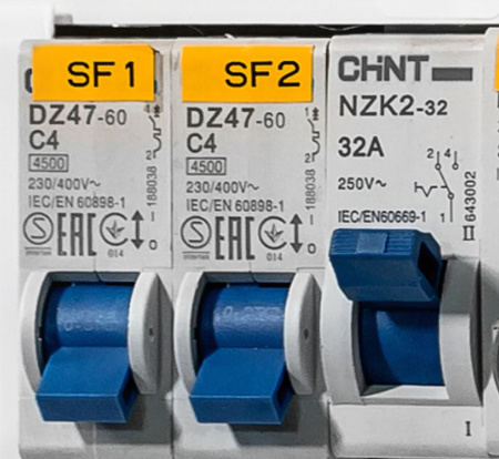 DZ47-60D 1P 25A 4.5kA х-ка D Автоматический выключатель (CHINT)