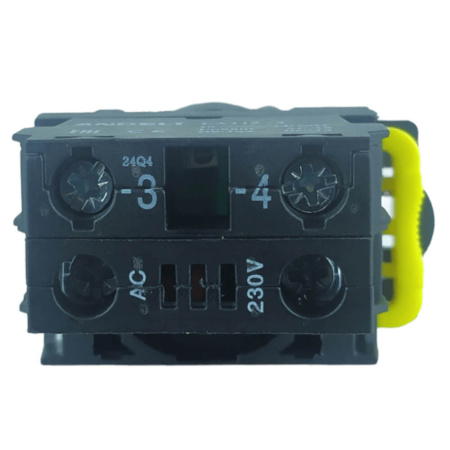 LA115 Кнопка белая пластиковая 1НО+LED 230V AC, без фиксации IP65