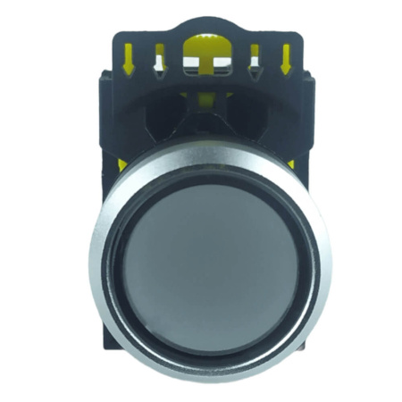 LA115 Кнопка белая пластиковая 1НО+LED 230V AC, без фиксации IP65
