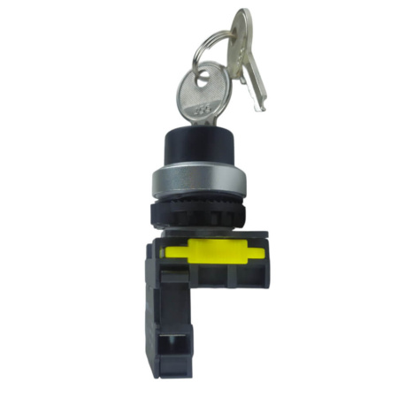 LA115 Переключатель пластиковый с ключом на 2 положения (0-1) с фиксацией 1НО IP54