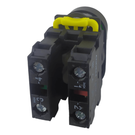 LA115 Кнопка красно-зеленая сдвоенная пластиковая 1НО+1НЗ, без фиксации IP54