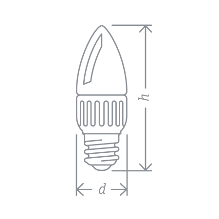 Лампа Navigator 94 492 NLL-C37-7-230-4K-E14-FR
