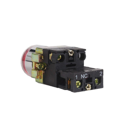 Кнопка управления NP2-BW3465 1НО+1НЗ красная AC/DC230В(LED) IP40
